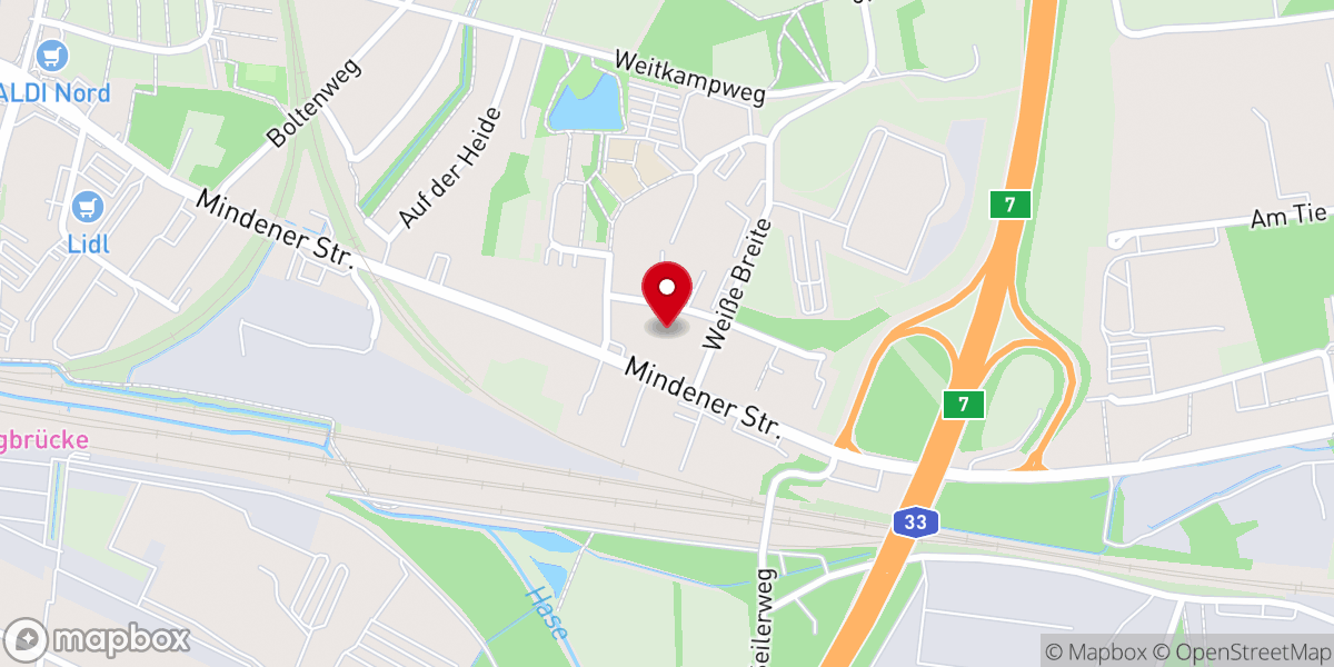 Map showing location of Mennonitengemeinde Osnabrück