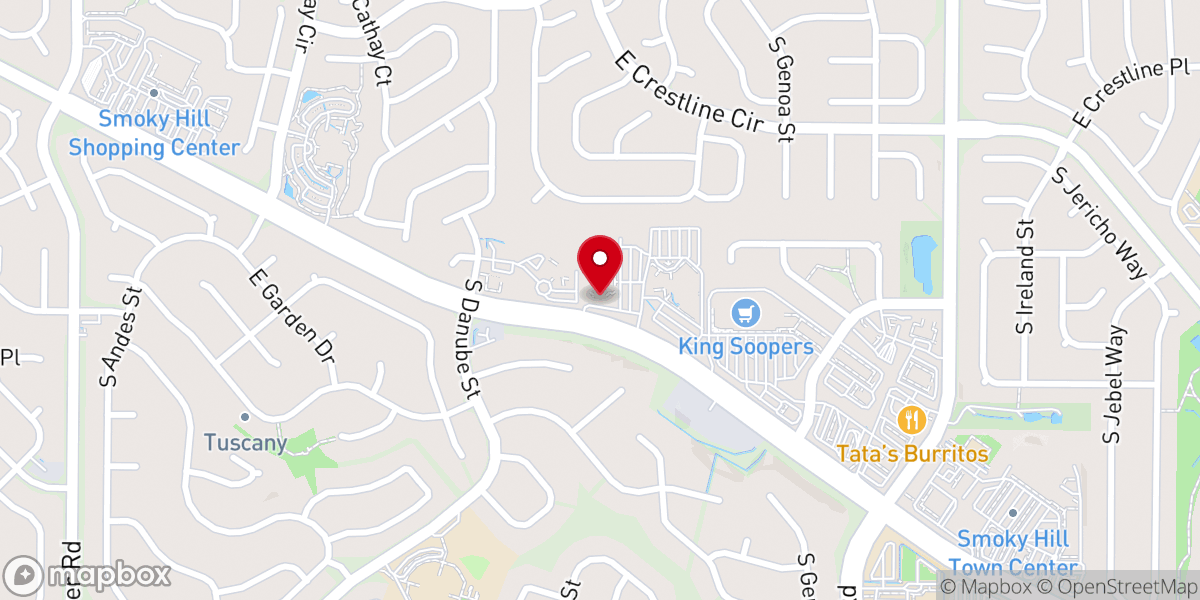 Map showing location of Smoky Hill United Methodist Church