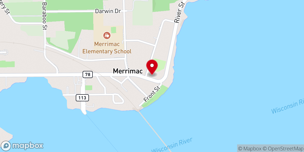 Map showing location of St. Mary Catholic Church