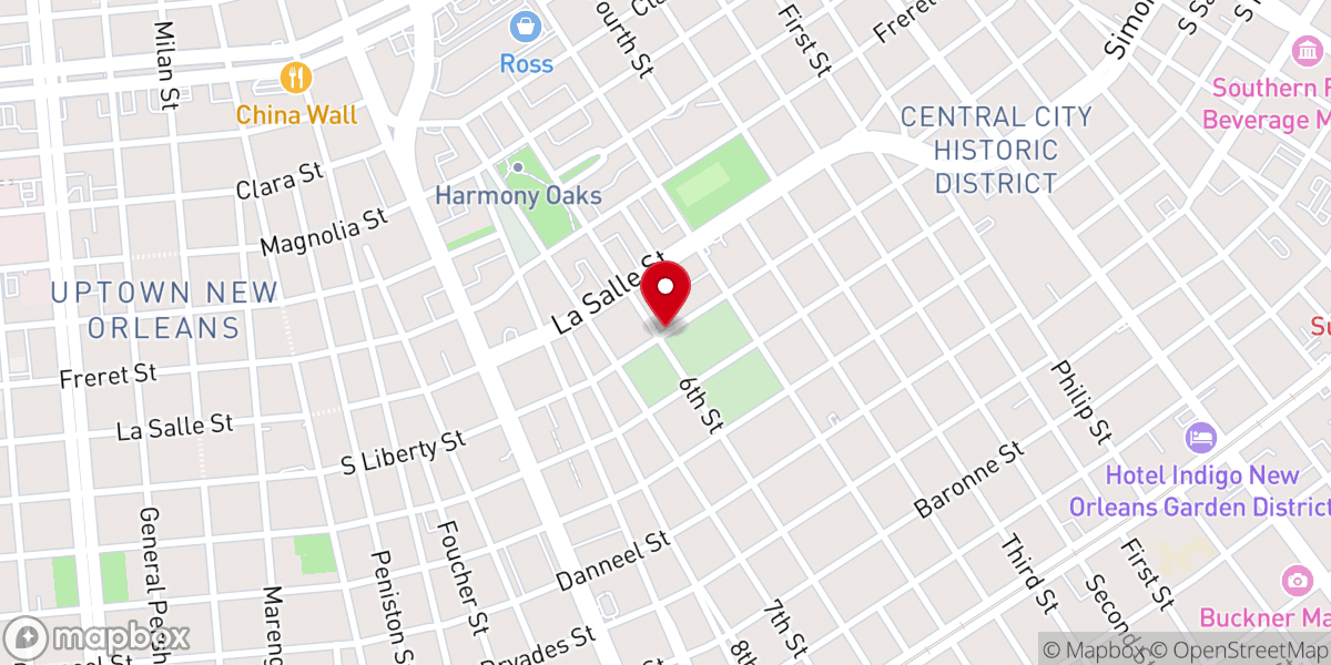 Map showing location of Saint Paul Number 4 Missionary Baptist Church