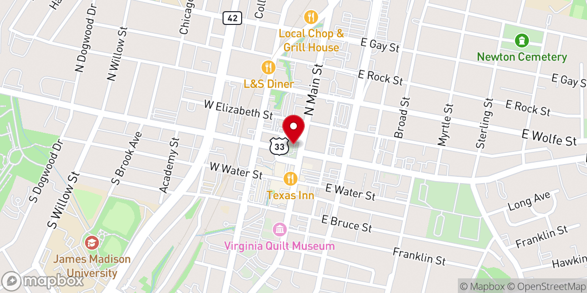 Map showing location of Lifesong Baptist Church
