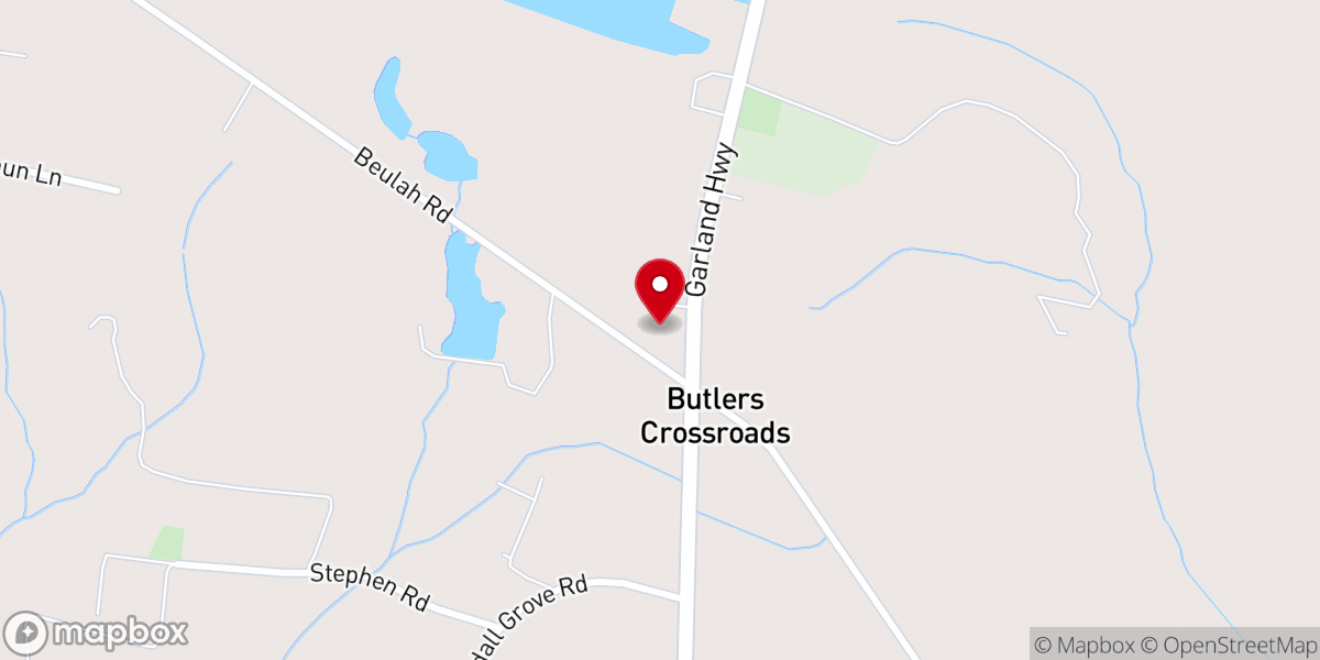 Map showing location of Iglesia Bethel