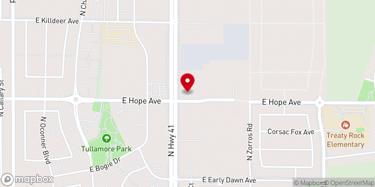 Map showing location of First Pentecostal Church of Post Falls