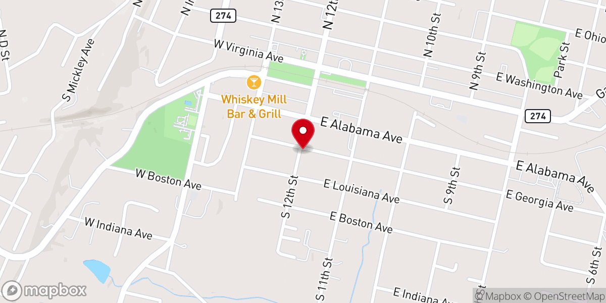 Map showing location of God Can Baptist Church
