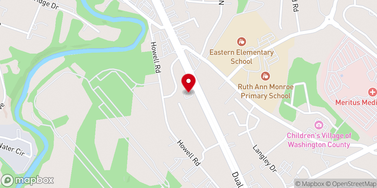 Map showing location of Covenant Life Church