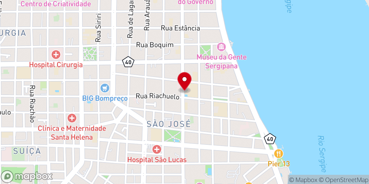 Map showing location of Santuário Nossa Senhora Menina