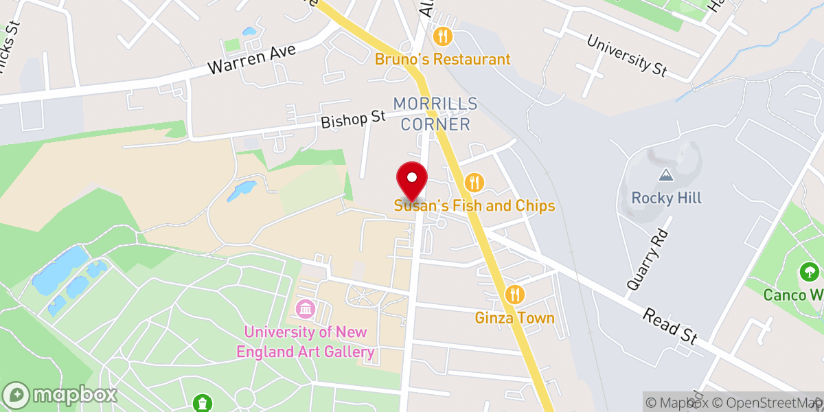 Map showing location of Stevens Avenue Congregational Church