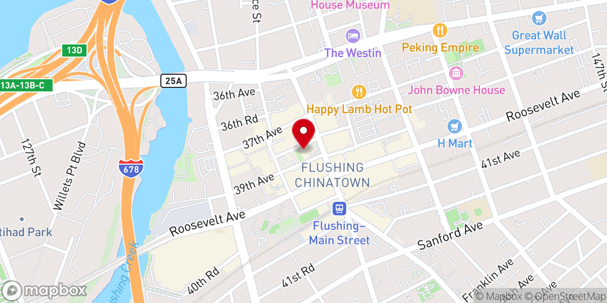 Map showing location of Saint George's Episcopal Church