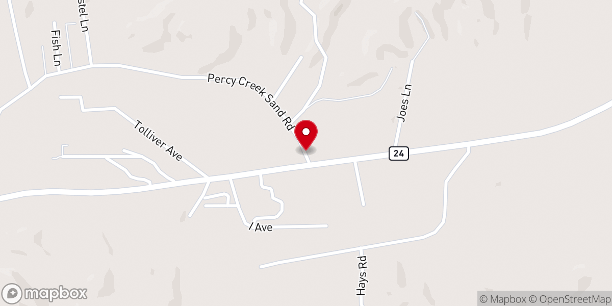 Map showing location of Singleton Chapel Baptist Church