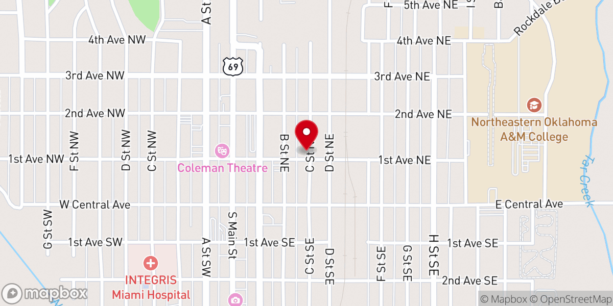 Map showing location of First Apostolic church of Jesus Christ