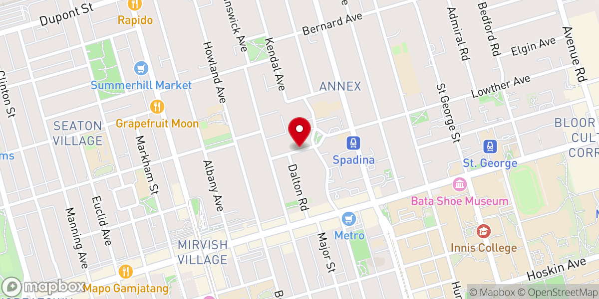 Map showing location of Walmer Road Baptist Church