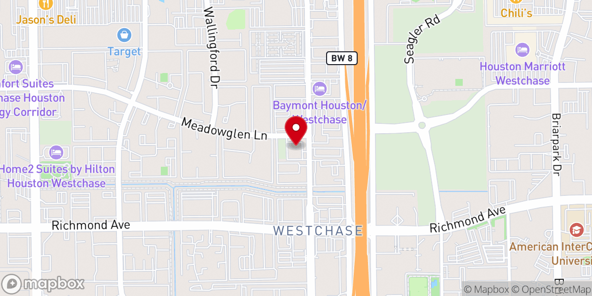 Map showing location of West Houston Assistance Ministries