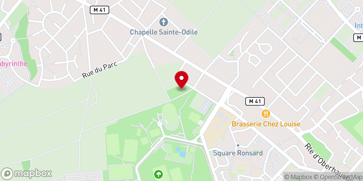 Map showing location of La Maison du Père