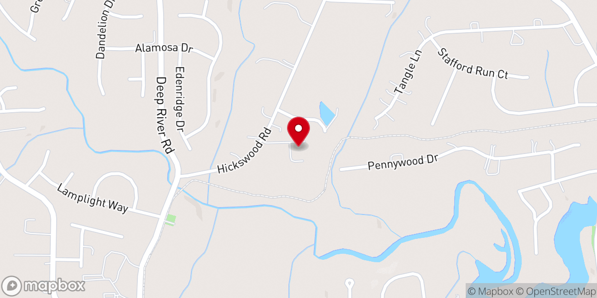 Map showing location of Greensboro Chinese Christian Church