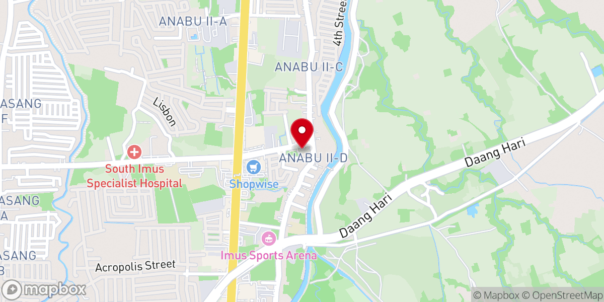 Map showing location of Our Lady of Fatima Parish Church - Anabu II