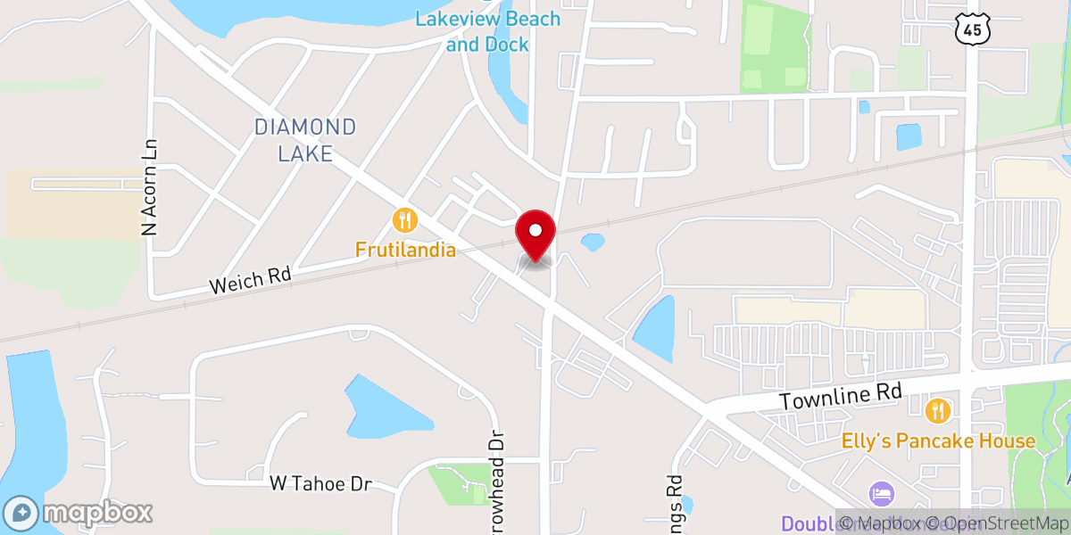 Map showing location of Vision Church, Korean United Methodist Church