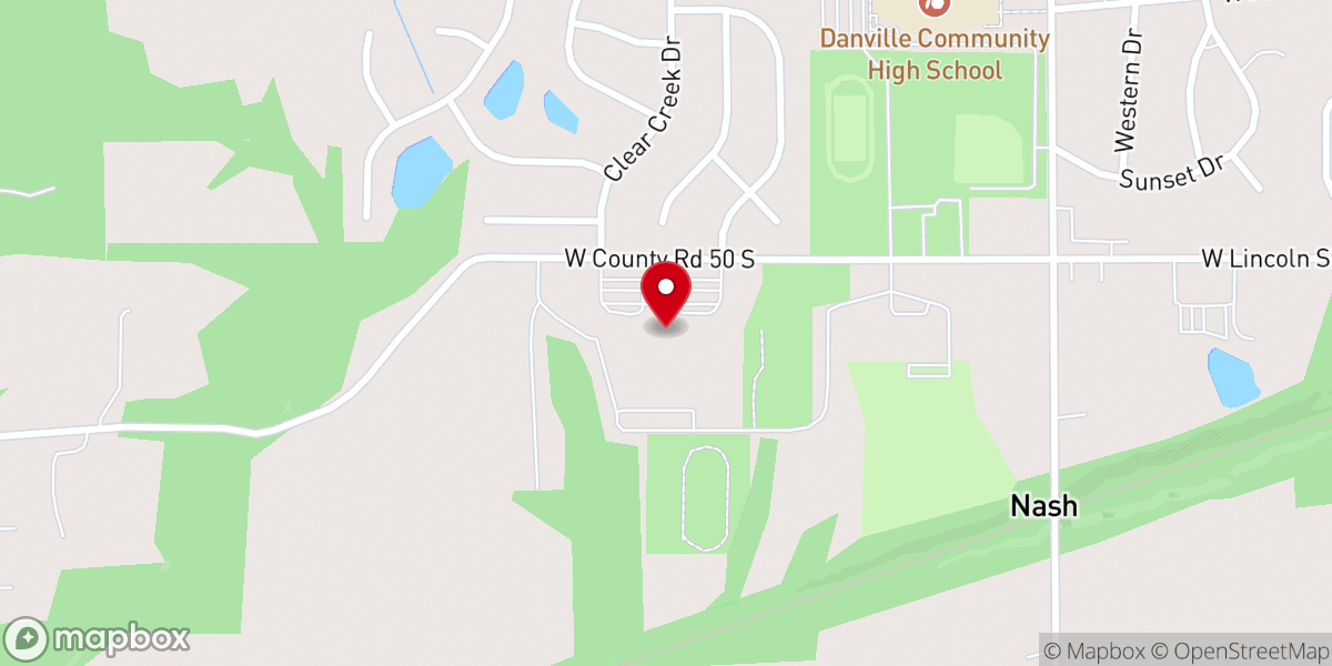 Map showing location of Hope Bible Church