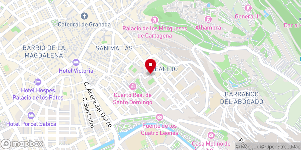 Map showing location of Inicio Camino Mozárabe de Santiago