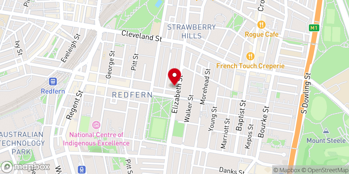 Map showing location of Saint Maroun's Maronite Cathedral