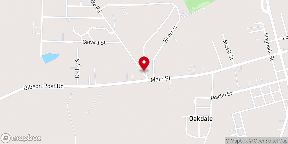 Map showing location of Piney Grove Church