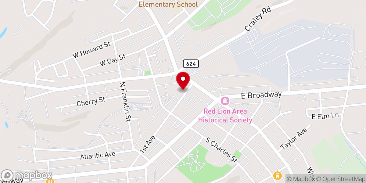 Map showing location of Saint Paul's United Methodist Church