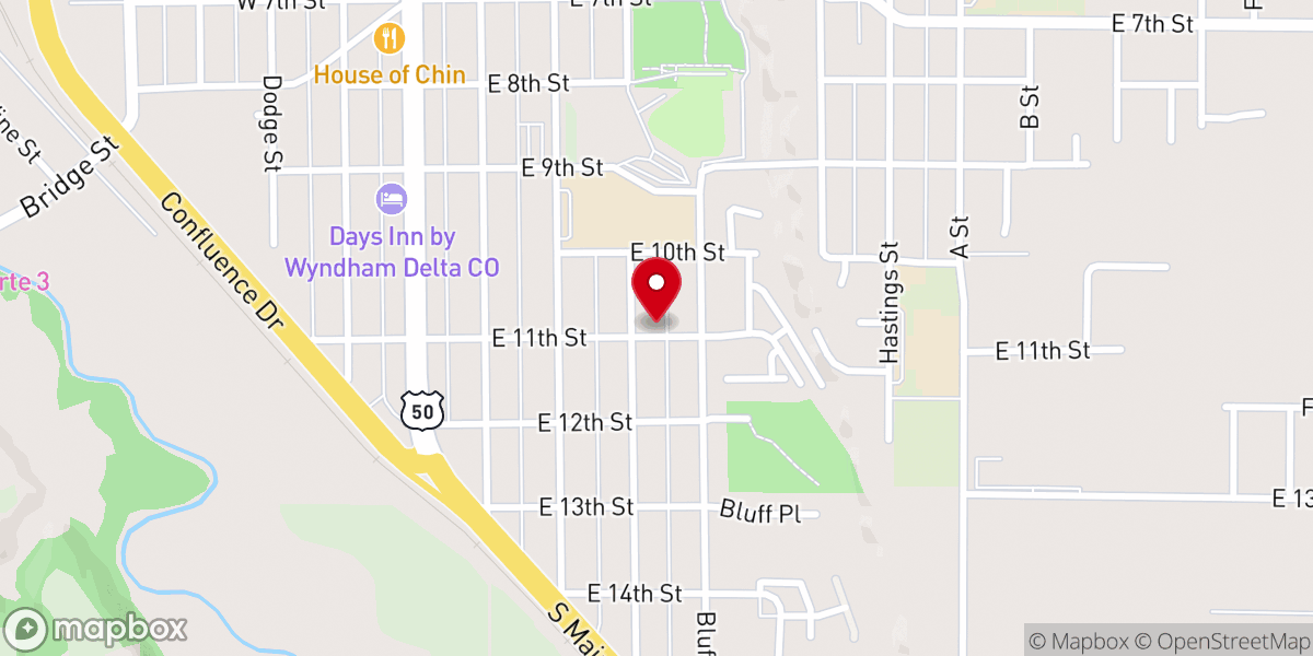 Map showing location of First Church of God