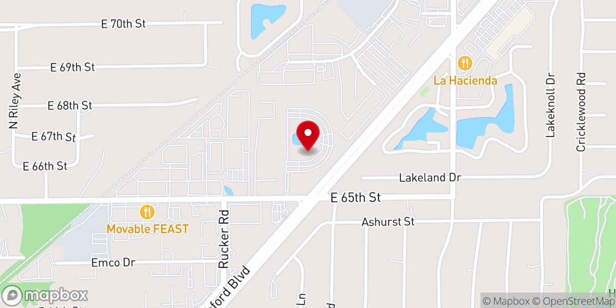 Map showing location of Northview Church - Binford Campus
