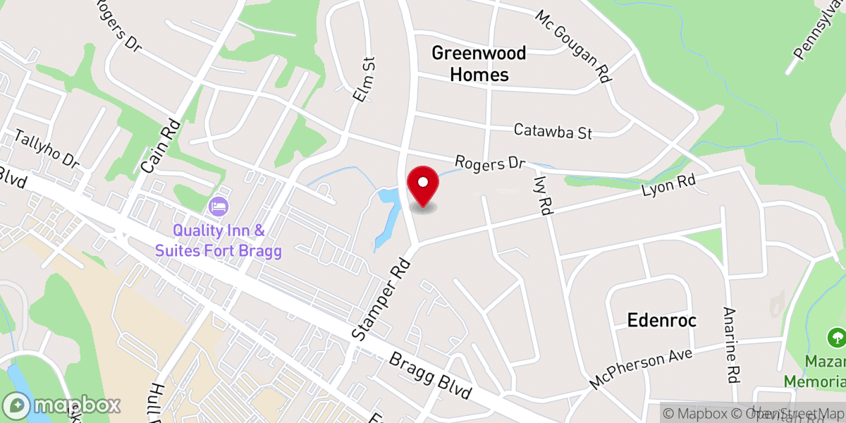 Map showing location of Eutaw Church