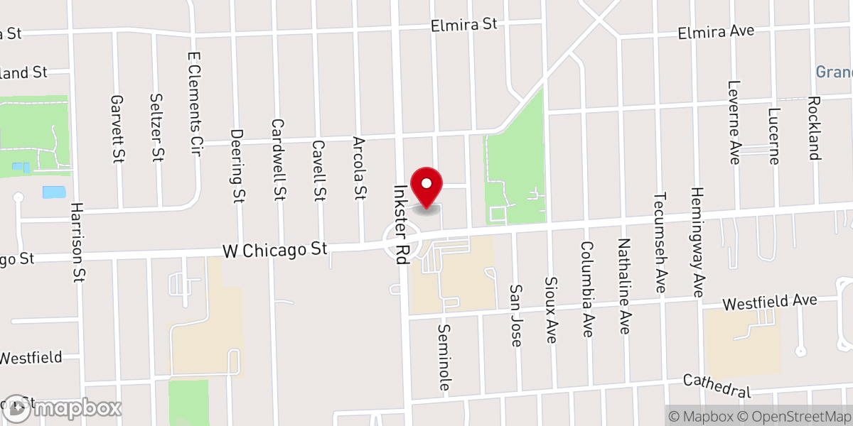 Map showing location of Prayer Temple Missionary Baptist Church
