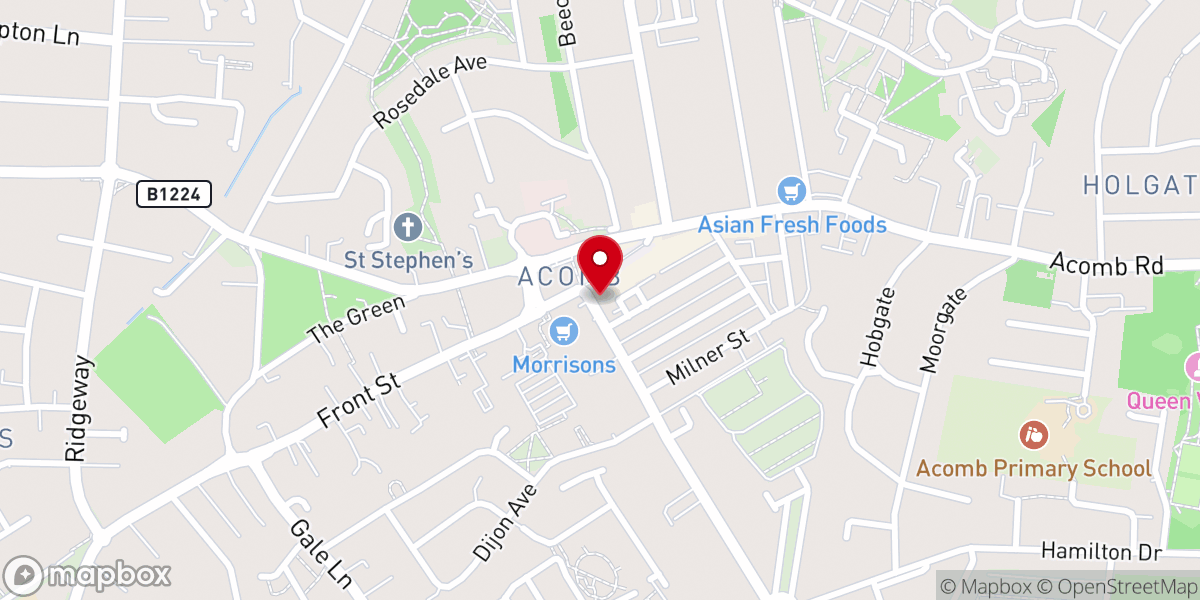 Map showing location of Gateway Church