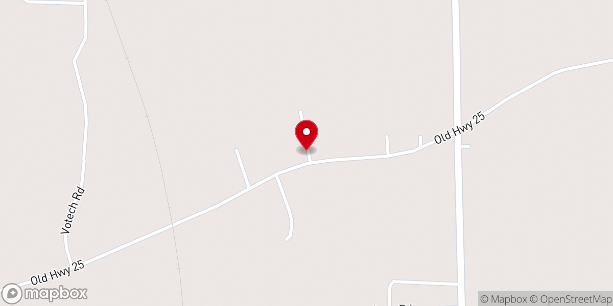 Map showing location of River Bend Baptist Church