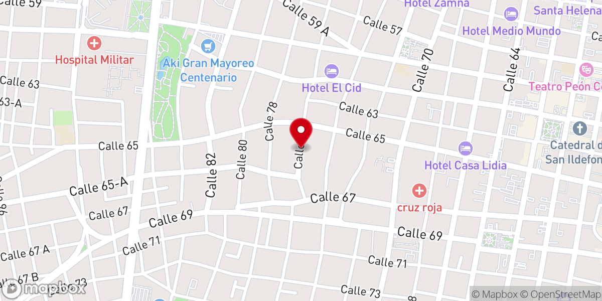 Map showing location of Iglesia Cristiana Dios Es Amor