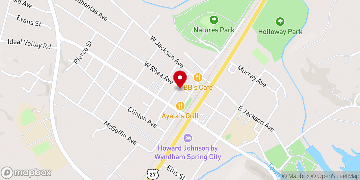 Map showing location of Cross of Christ Community Church