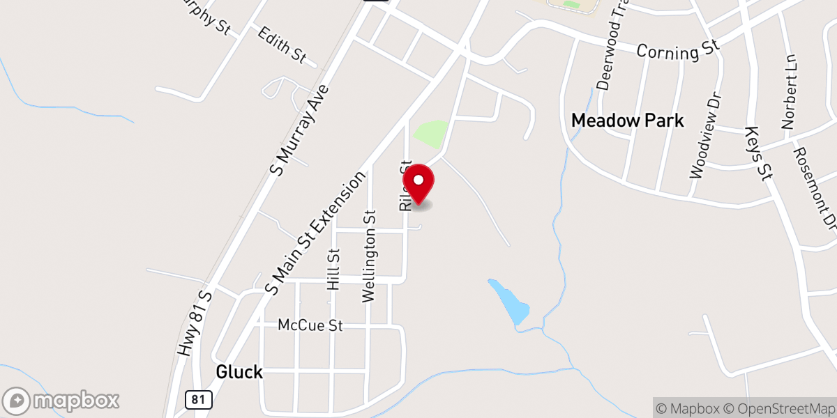 Map showing location of Marshall Memorial Untd Methodist