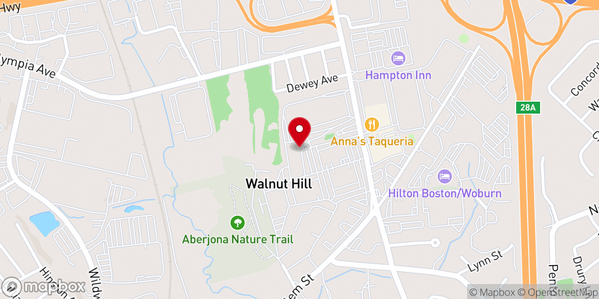 Map showing location of Boston Family Church