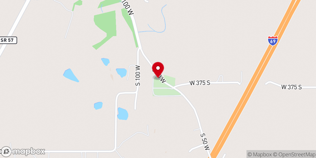 Map showing location of Bethel United Methodist Church