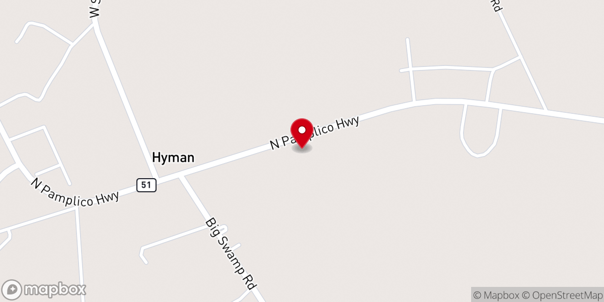 Map showing location of Mount Zion Chapel Church - Food Distribution Center