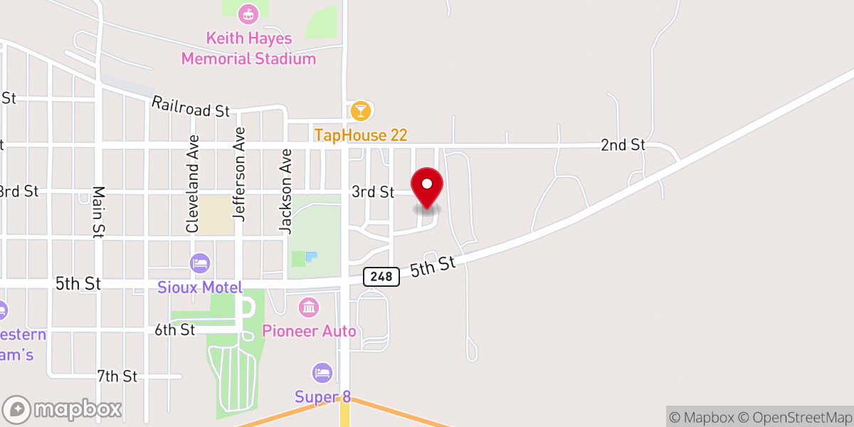 Map showing location of Messiah Lutheran Church