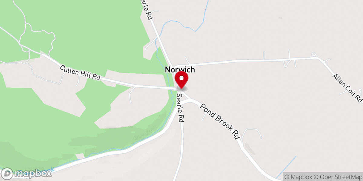 Map showing location of Calvert Churches Community - Food Distribution Center