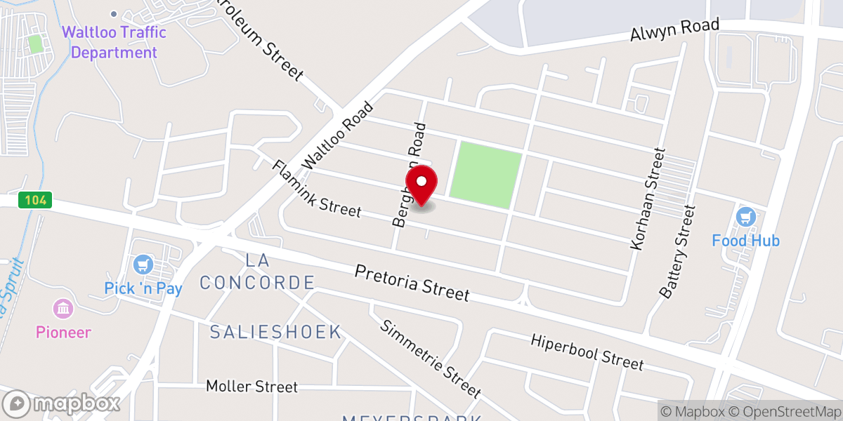 Map showing location of Mmuso Church
