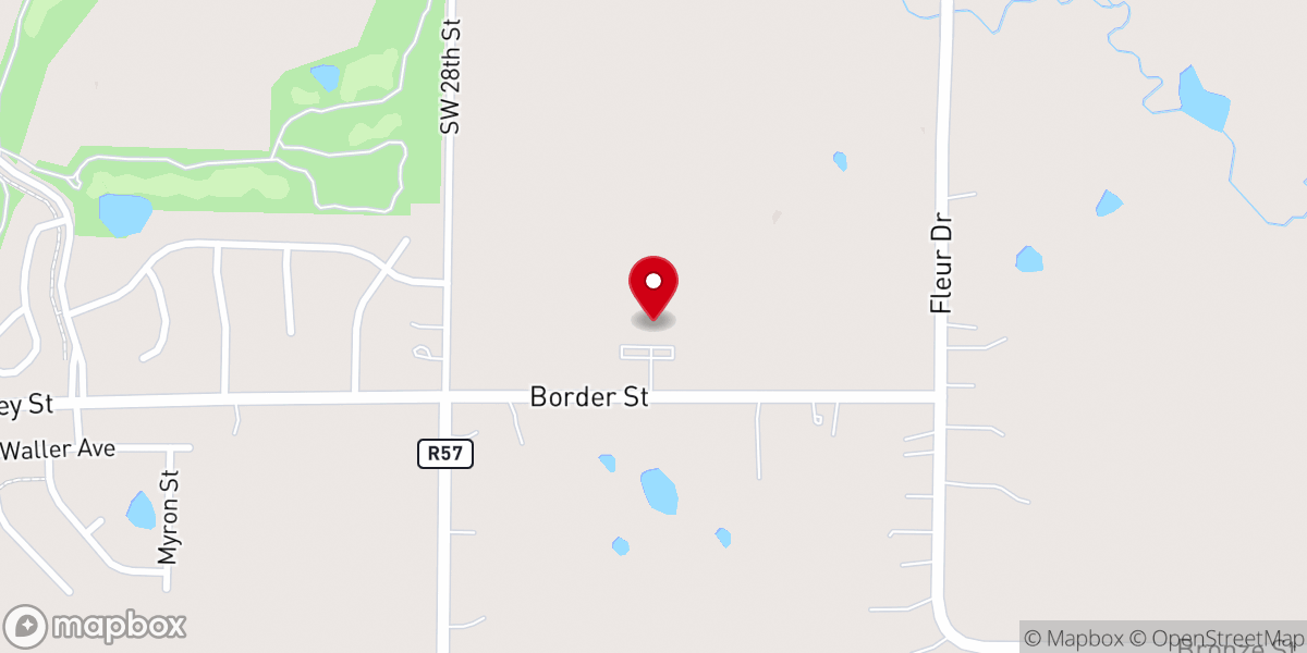 Map showing location of Crossroads Church