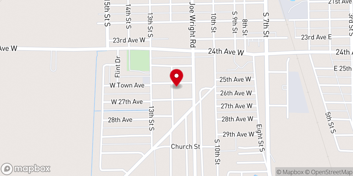 Map showing location of Cornerstone Ministries Church