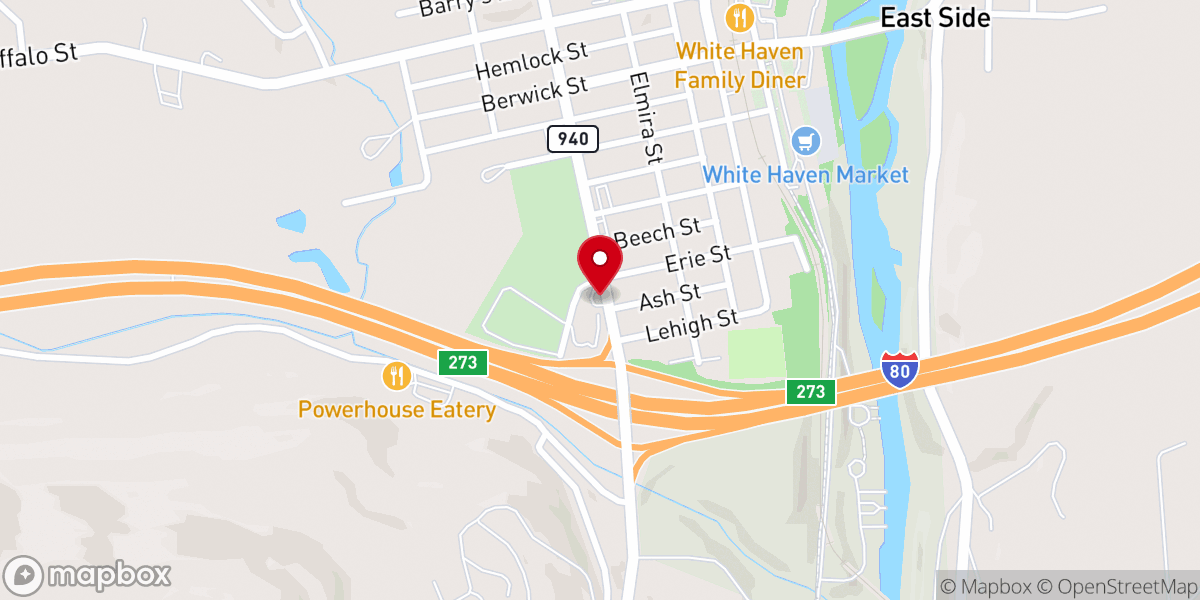Map showing location of Exxon