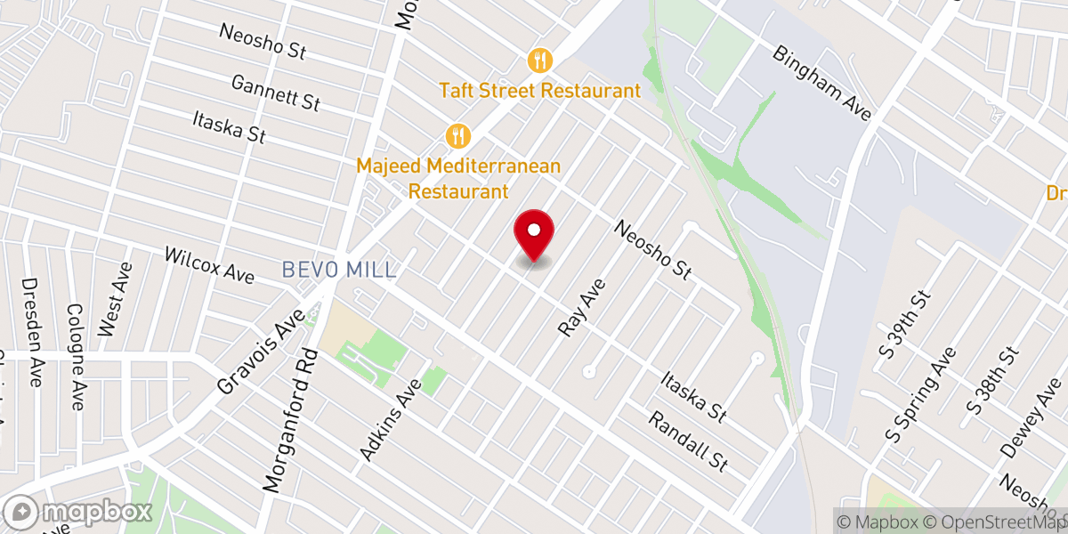 Map showing location of Prophesy M B Church