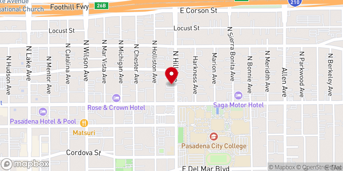 Map showing location of THE CHAPEL at Pasadena