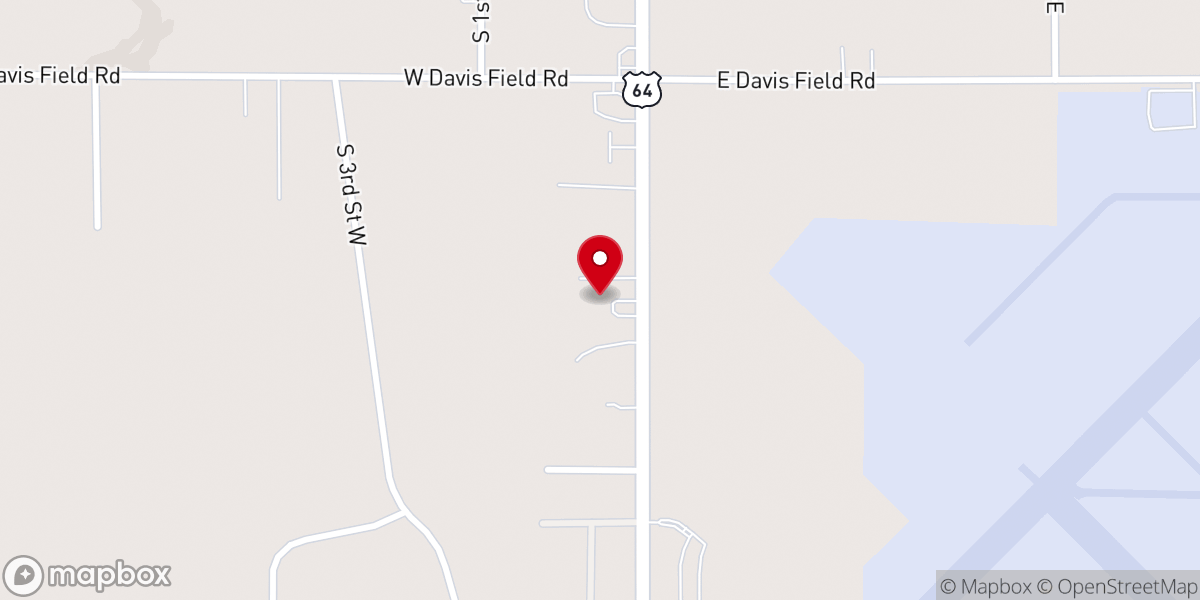 Map showing location of Genesis Church of Muskogee