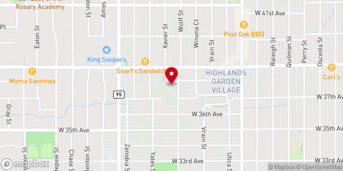 Map showing location of Miracle of Love Fulfillment Center