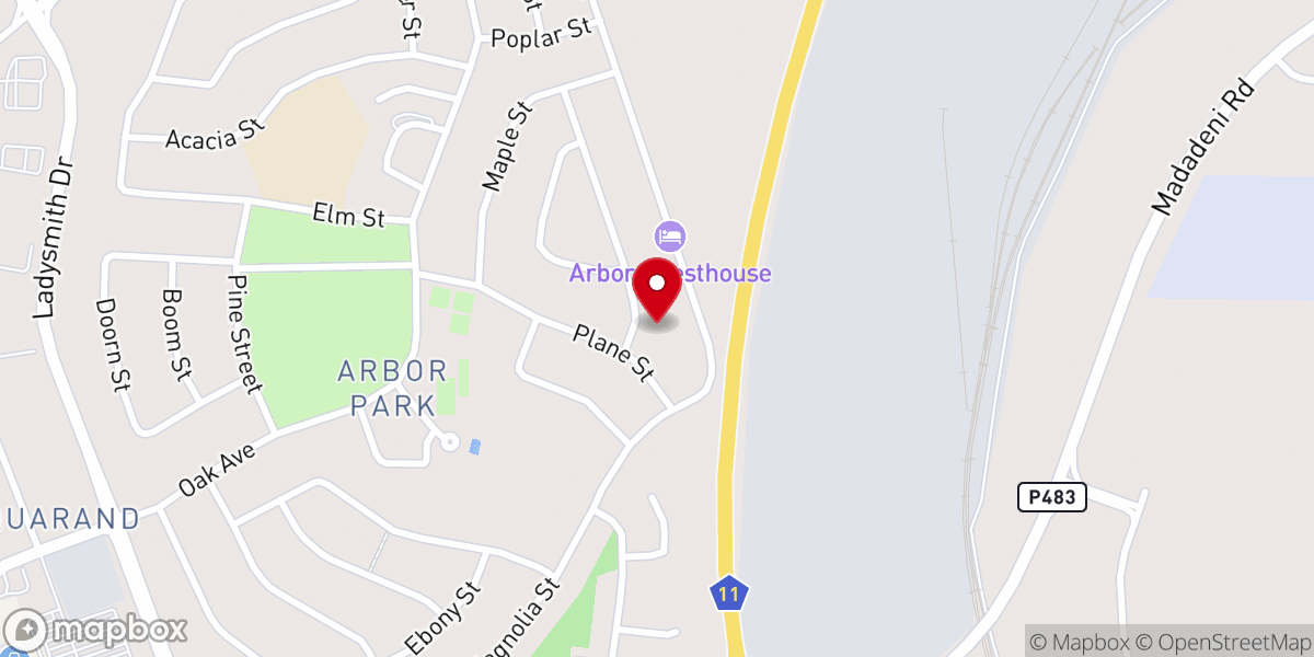 Map showing location of Newcastle Baptist Church