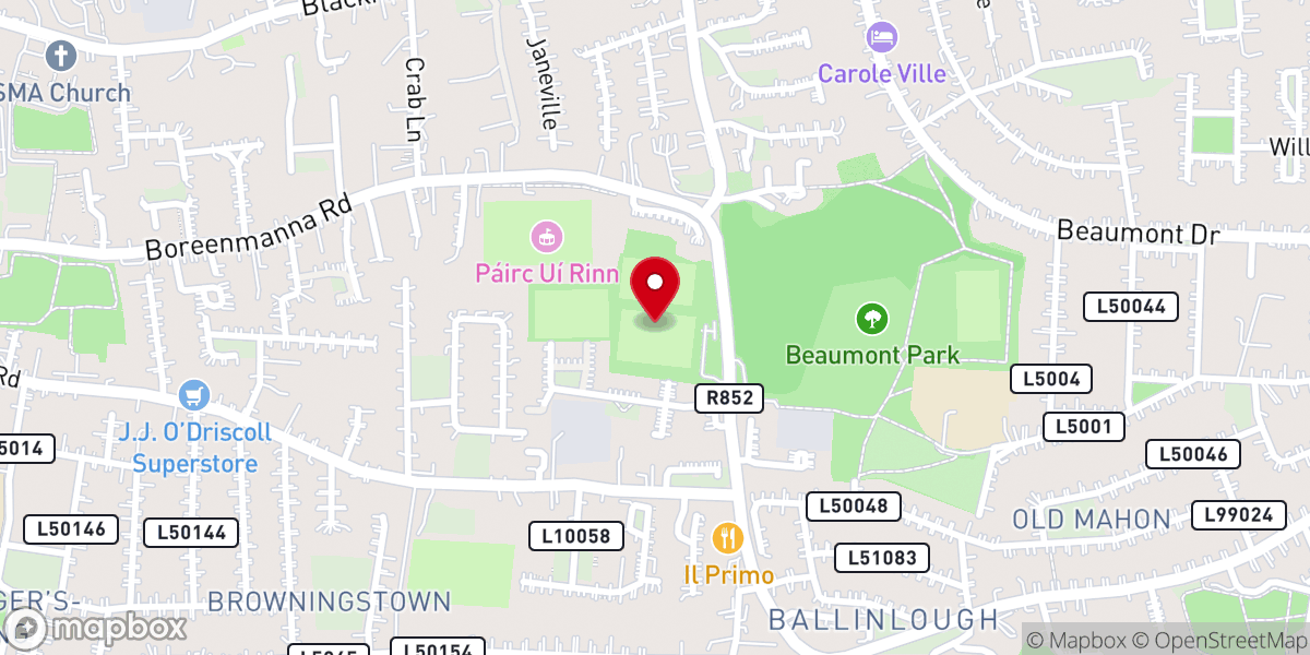 Map showing location of Temple Hill