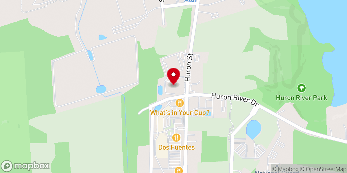 Map showing location of Bethesda Bible Church